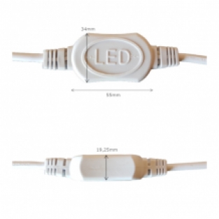 Voedingskabel Neon Flex Ledstrip 230V - 50 cm