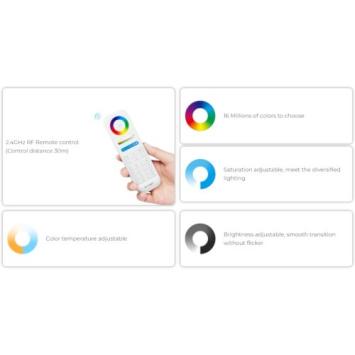 MiBoxer WiFi RGB/RGBW/RGB+CCT LED Controller - 12-24V - FUT037S+
