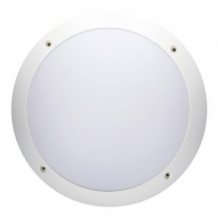 LED Buitenlamp - Wit - Rond - Muur/Plafond - E27 - 2 afdekkingen