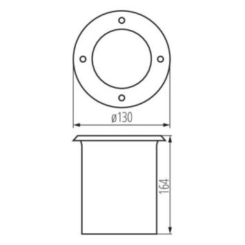 LED Grondspot Rond - Model Berg - Vervangbare GU10 Ledspot - Dimbaar