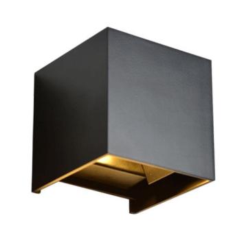 LED Wandlamp Blocco - 2700K - 6 Watt - Zwart - Kubus - Dimbaar - IP54