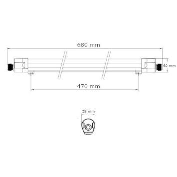 LED Tri-Proof 36 Watt - 1200 mm - IP65 - Koppelbaar