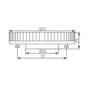 LED GX53 7 Watt - 2700K - 480 lumen