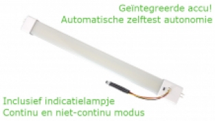 LED Portiek / Galerij Opbouw - verwisselbare buis met noodpakket - 4W - 400Lm - IP65