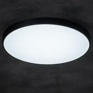 Slimme Led Plafondlamp 20 Watt - Plafon Zwart - CCT - Wifi/Bluetooth - Ø390mm - IP20
