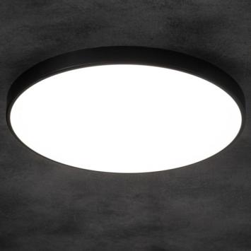 Slimme Led Plafondlamp 20 Watt - Plafon Zwart - CCT - Wifi/Bluetooth - Ø390mm - IP20