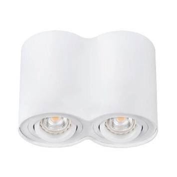 Torino dubbele witte opbouwspot