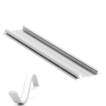 Buigbare witte ledstripprofielen voor 230V Ledstrips