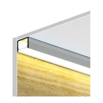 Aluminium profiel (Smart 10) voor Ledstrip 230 Volt - 12 x 12 mm - 100 cm
