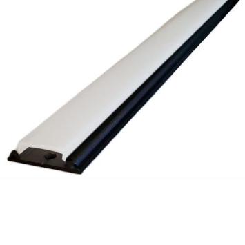 Buigbaar Aluminium Profiel Zwart voor 230V Ledstrip 10 cm - Arc 12 - 20x3,3mm - 1 meter