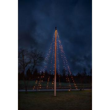 LED Kerstverlichting Vlaggenmast 7 meter - 360 leds - extra warmwit