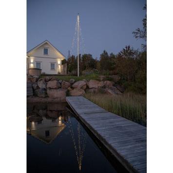 LED Kerstverlichting Vlaggenmast 10 meter - 500 leds - warmwit