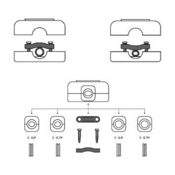 LED Snoerdimmer Zwart - Traploos dimmen - 0,3-75W - 230V