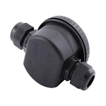 Lasdoos Spatwaterdicht - 2 flexibele ingangen 5-9 mm - Ø65x96x47mm - IP66