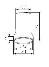 Verloopfitting E27 naar GU10 