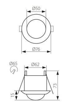 Bewegingssensor LED Inbouw (2000W)