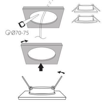 Ronde Armatuur EVIT 50 mm - Rvs - Kantelbaar