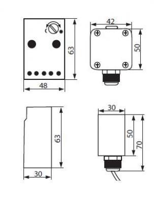 LED Schemerschakelaar 2300W - IP65