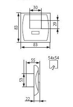 LED Inbouw Bewegingssensor PIR - 1200 Watt - IP20 - Wit