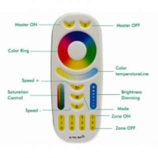 Milight RGBWW RF Afstandsbediening - 2.4G - 4 kanaals