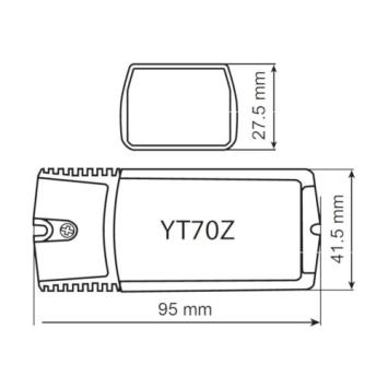 Led Trafo 70 Watt - 6A - Dimbaar