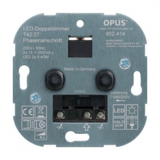 Dubbele Led Inbouwdimmer
