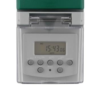 Digitale tijdschakelaar voor buiten - 8A - 1800W - IP44 - 24/7 programma