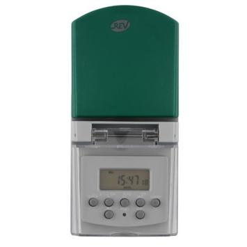Digitale tijdschakelaar voor buiten - 8A - 1800W - IP44 - 24/7 programma