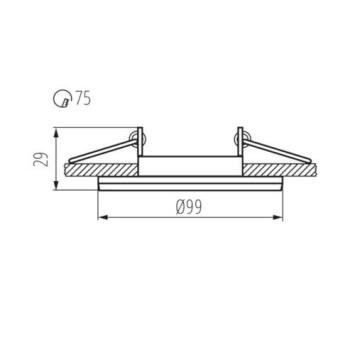 Ronde Armatuur Aluminium 50 mm - Colie - Kantelbaar