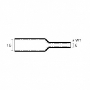 Krimpkous met lijm voor 230 Volt Ledstrip