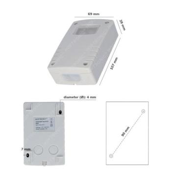 Schemerschakelaar met timerfunctie 400 Watt - IP54