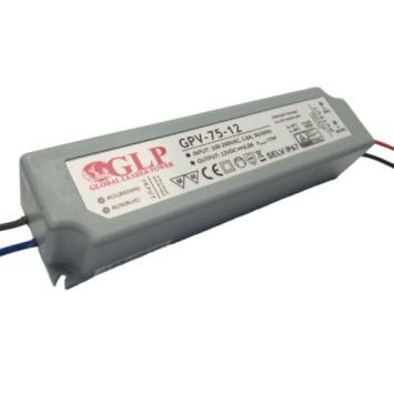 LED Trafo 72 Watt - 12VDC - 6A - GPV-75-12