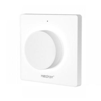 Draadloze Miboxer wanddimmer met draaiknop wit