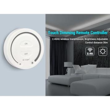 Draadloze MiBoxer Touch Dimmer Rond - Wit - FUT087