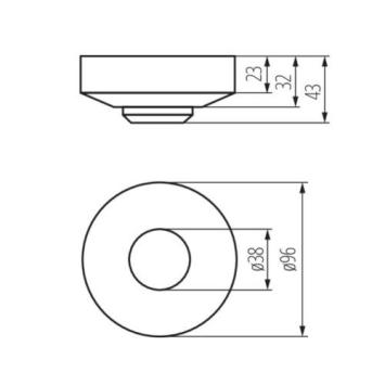 Microwave Bewegingssensor Opbouw Wit - IP20 - Max 1200 Watt