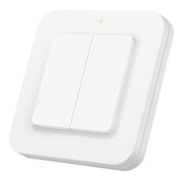 Draadloze Wandschakelaar KAKU - Enkel/Dubbel - AWST-9000 - Wit
