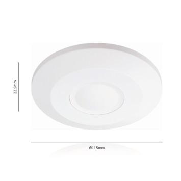 Aanwezigheidssensor met bewegings- en ademhalingsdetectie - Wit - Opbouw