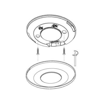 Aanwezigheidssensor met bewegings- en ademhalingsdetectie - Wit - Opbouw