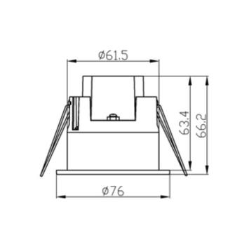 Aanwezigheidssensor met bewegings- en ademhalingsdetectie - Wit - Inbouw